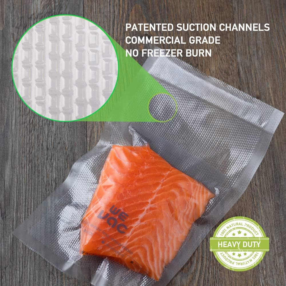 Wevac Food Vacuum Seal Roll - 11” x 150’ with Cutter, BPA-Free, Ideal for Meal Prep & Storage