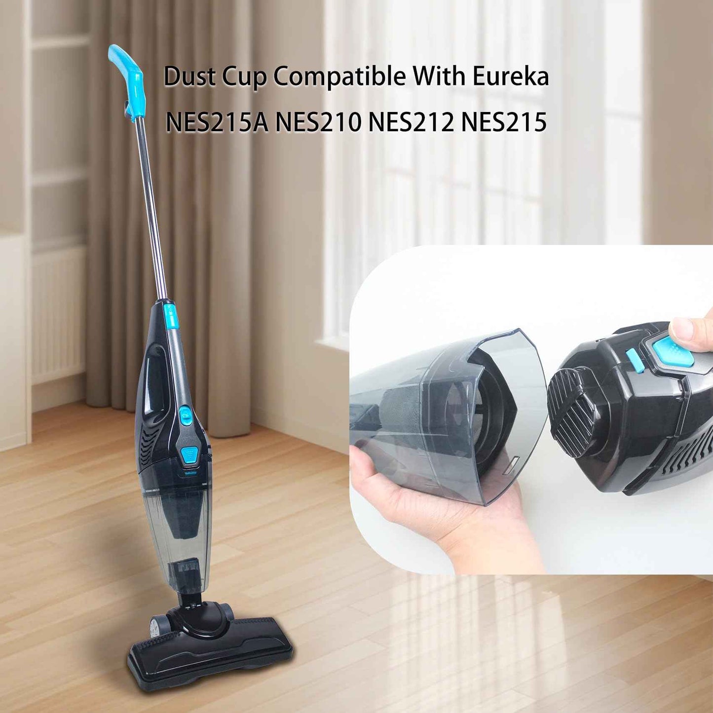 CPAI Dust Cup Compatible with Eureka NES215A NES210 NES212 NES215 Blaze Stick Vacuum Cleaner (1 Dust Cup)