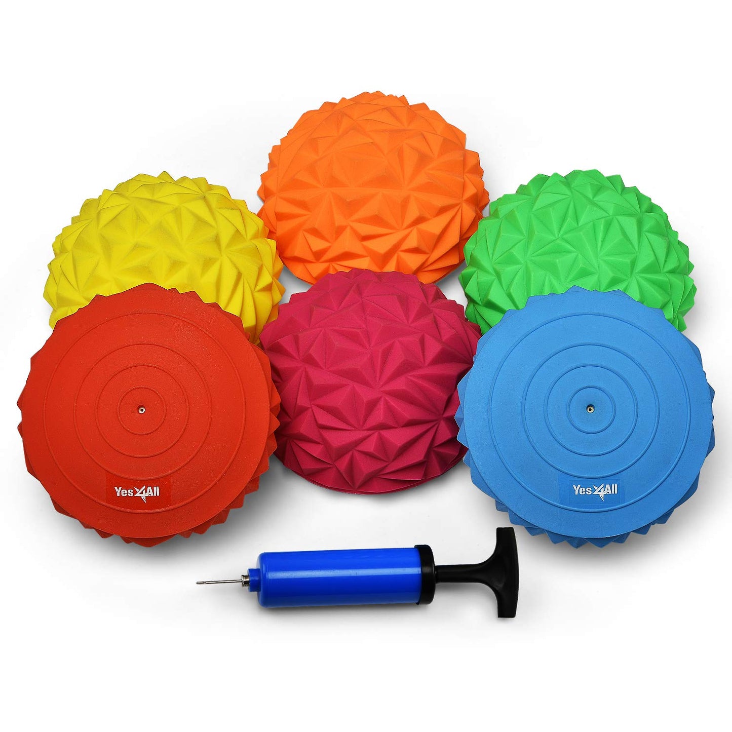 YES4ALL Fractional Weight Plates, 5 LBS Set of 2 Rubber Change Plates Weightlifting, 2-inch Micro Weights for Olympic Barbell