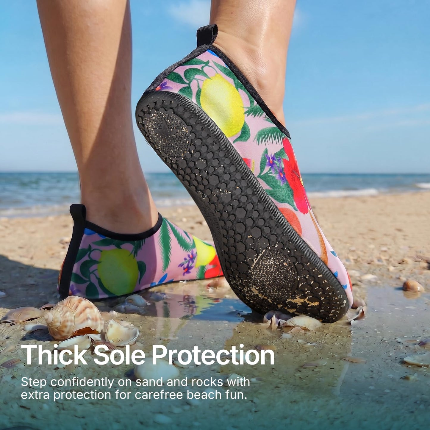 Water Shoes for Women Men Quick-Dry Aqua Socks Swim Beach Barefoot Yoga Exercise Wear Sport Accessories Pool Camping Must Haves Adult Youth Size 10-11Women/9-10Men