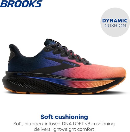 Brooks Men's Ghost 17 Running Shoes - Lightweight Comfort for Neutral Runners | Black/White