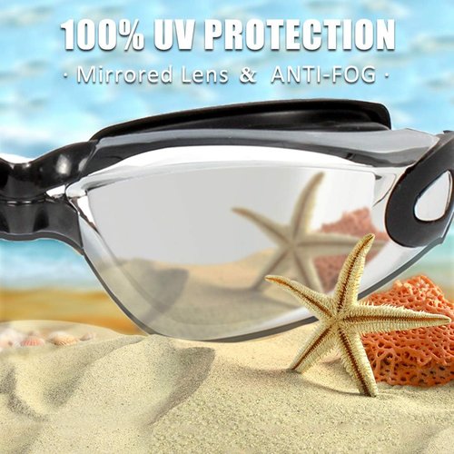 EverSport Swim Goggles - Anti-Fog Design for Adults & Kids | Pack of 2 for Enhanced Clarity