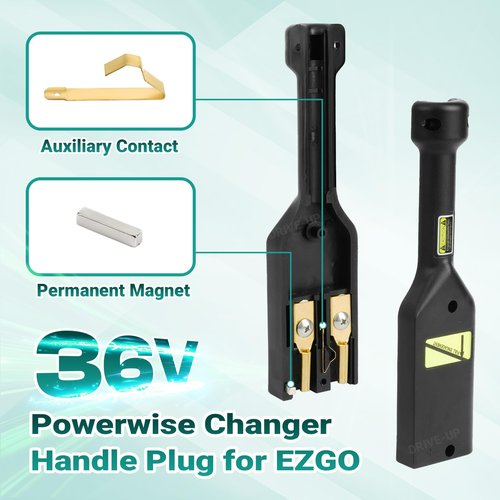 Drive-up 36V Powerwise Charger Receptacle Fit for EZGO Medalist TXT Electric Golf Carts, EZGO 36V Powerwise Charger Handle
