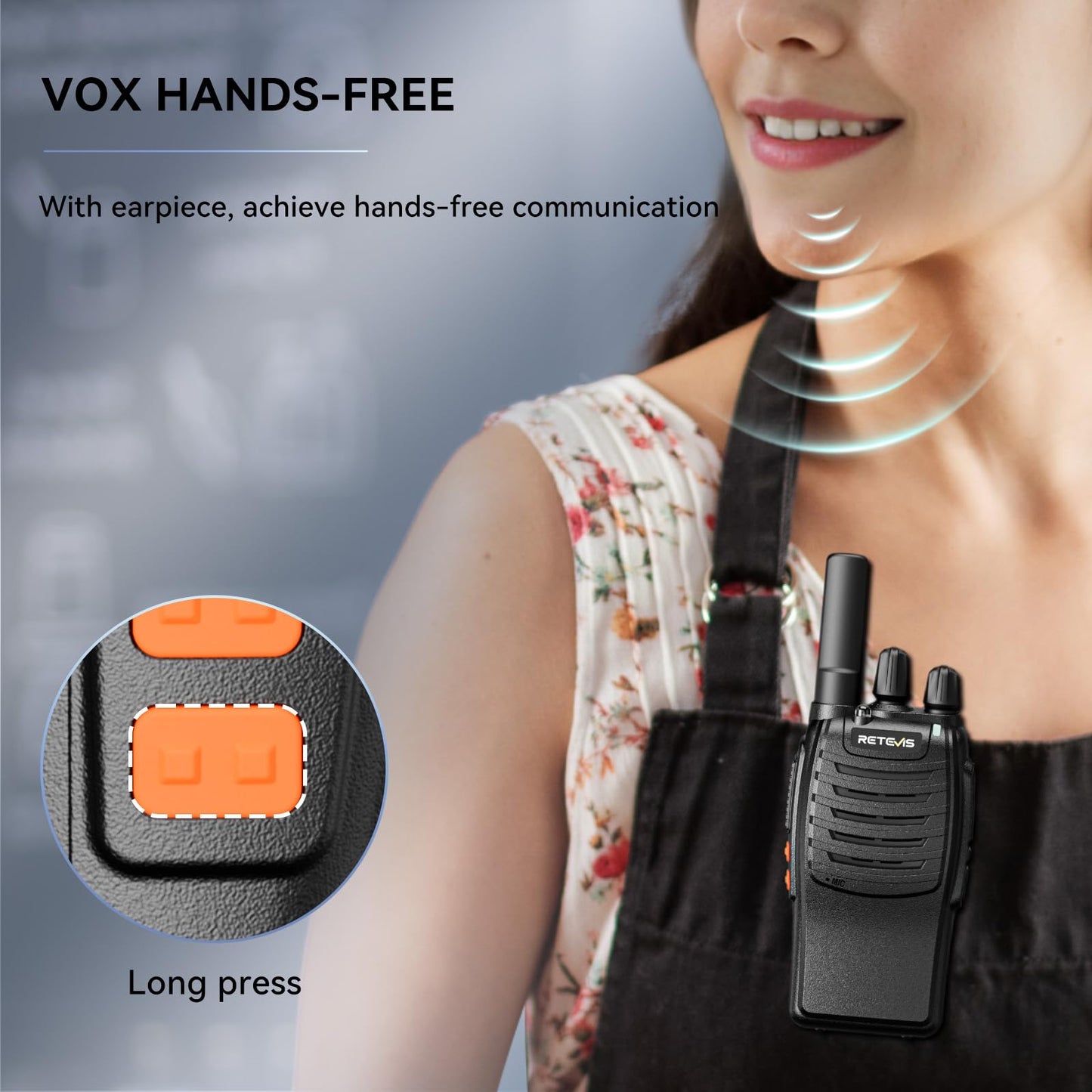 Retevis H777 Walkie Talkies for Adults with Clear Audio, Flashlight USB C