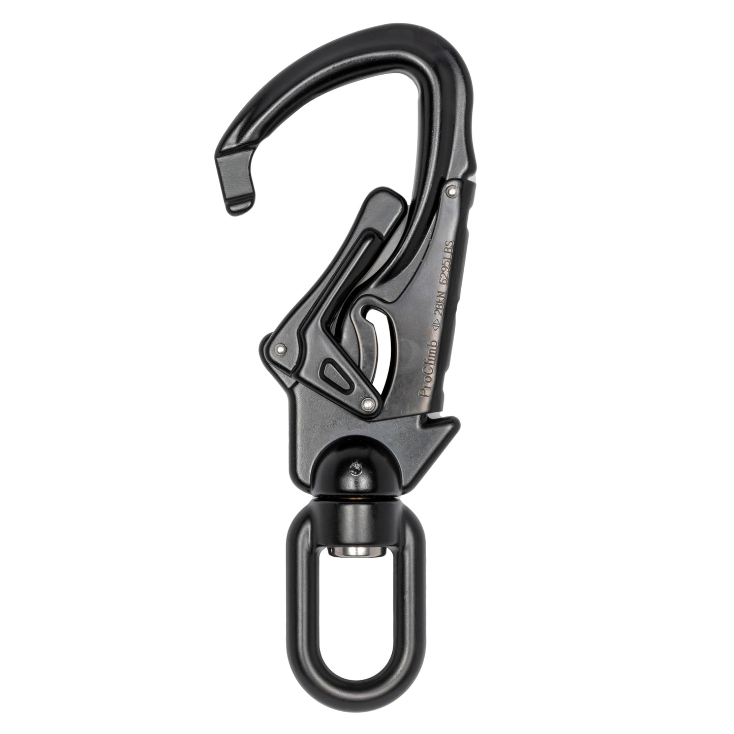 ProClimb Forged Aluminum Carabiner Snaphook | Perfect for Rock Climbing, Arborists, Fire Fighters, Rescue Ops