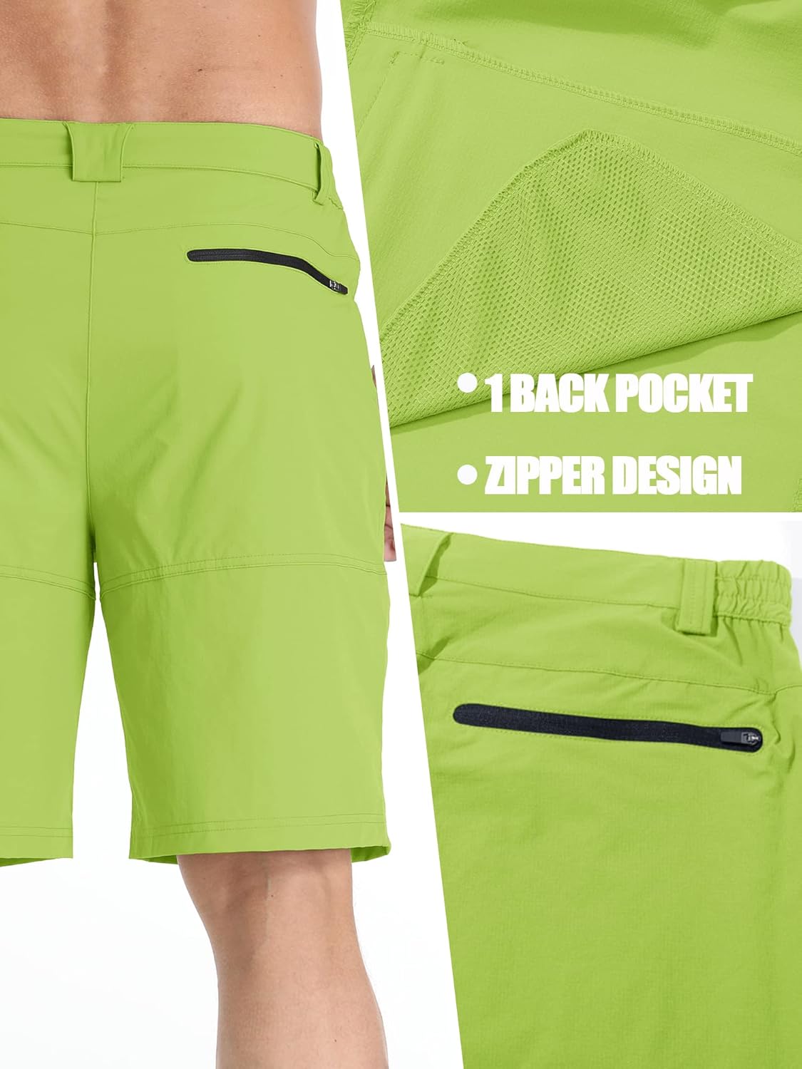 TACVASEN Men's Quick-Dry Cargo Shorts - Water-Resistant Casual Hiking & Golf Shorts | Lightweight & Comfortable