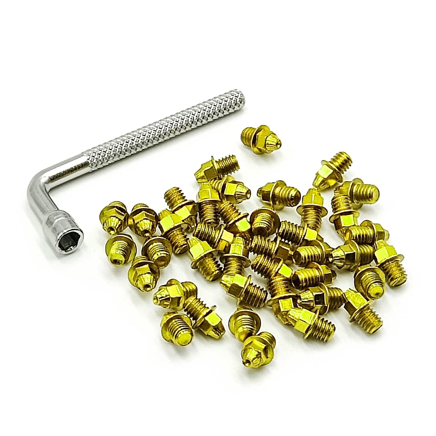 ONIPAX Bike Pedal Bolts Screw M4 x 7mm 40 pcs/Bag with 1 Wrench