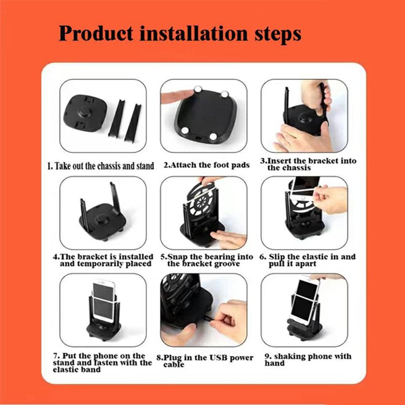 Phone Swing, Step Counter Pedometer Compatible with Go Po-ke Ball Plus Cellphone Accessories with USB Cable HIgh Silent Version for Walking (Supports 2 Phones Below 7.2 inches)