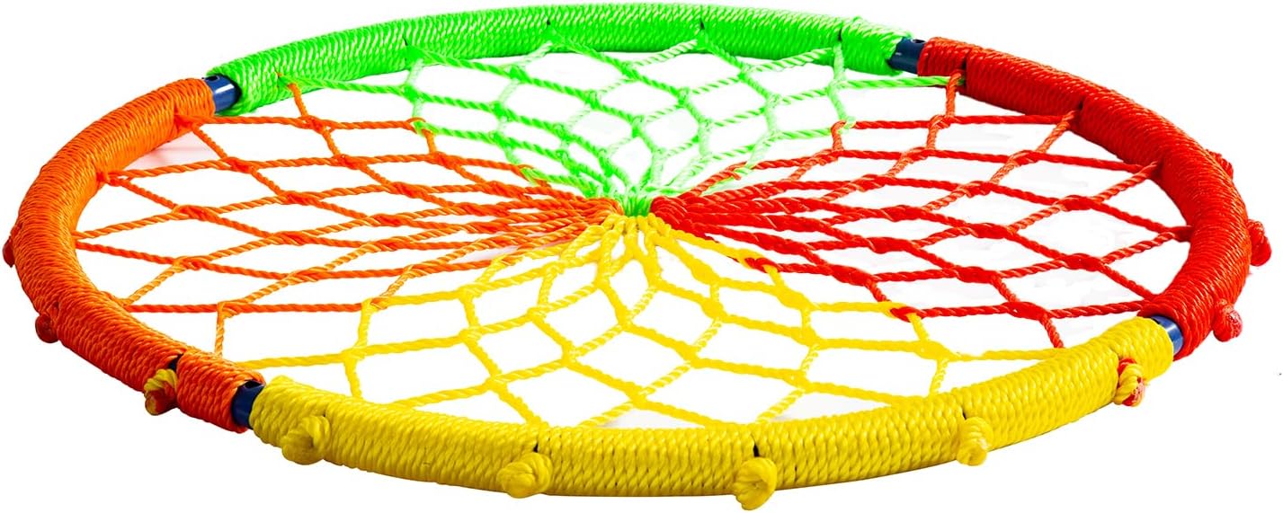 Walsport Flying Saucer Tree Swing - Safe, Durable Swing Seat for Kids & Adults | 330 lb Capacity, Multicolor