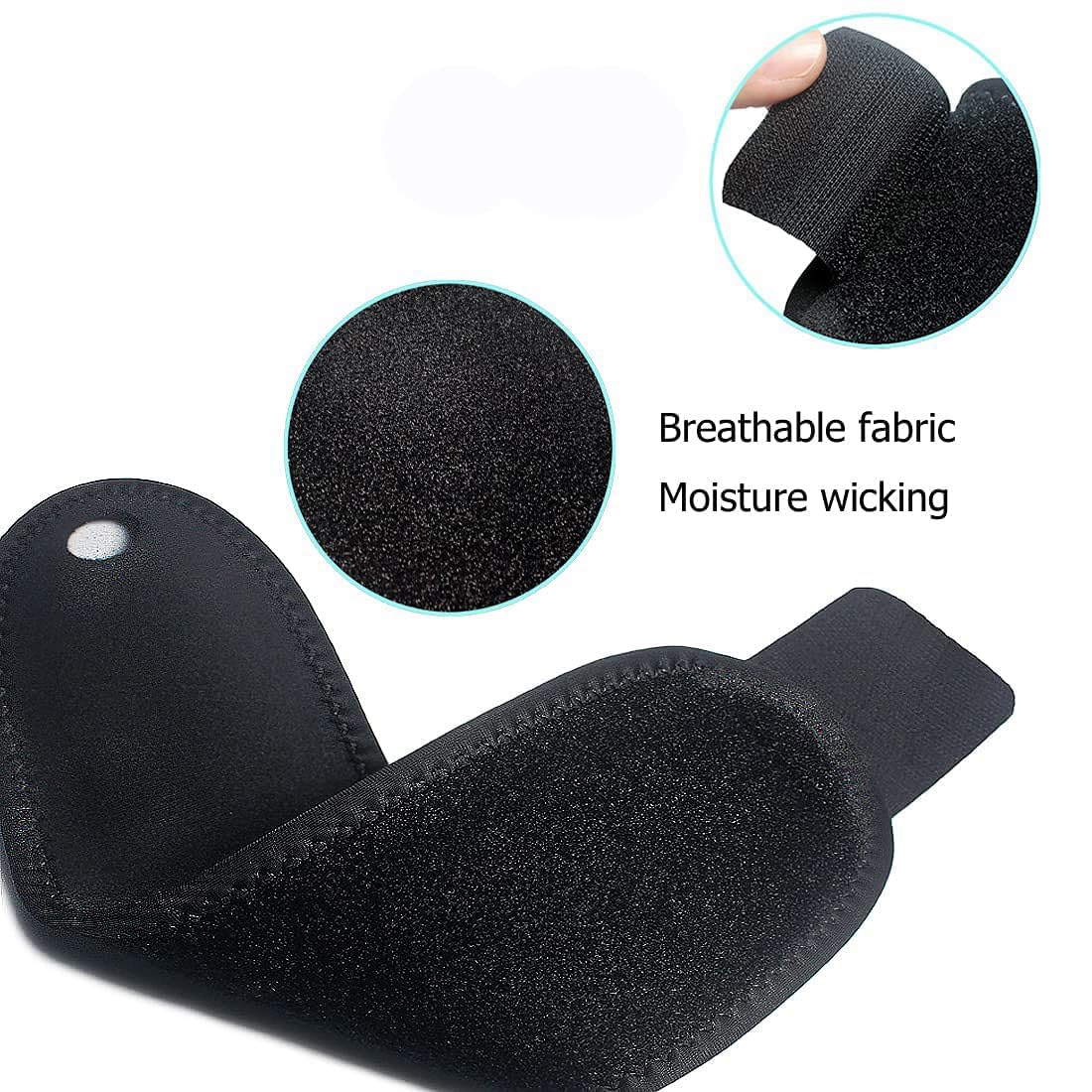 YUNYILAN Wrist Brace - Adjustable Compression Straps for Carpal Tunnel & Arthritis Relief | 2 Pack (Black)