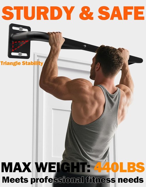 Fitarc Joist Mount Pull Up Bar - Heavy Duty Steel Chin Up Bar for Home Gym | Ceiling & Wall Installation