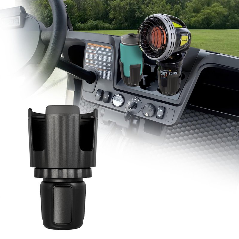 Truwild Universal Propane Heater Holder for Golf Carts, Adjustable Base Compatible with EZGO, Club Car, Yamaha & More, Holds 16 oz Propane Tanks & Large Drink Bottles, Hold Up to 5.5lb