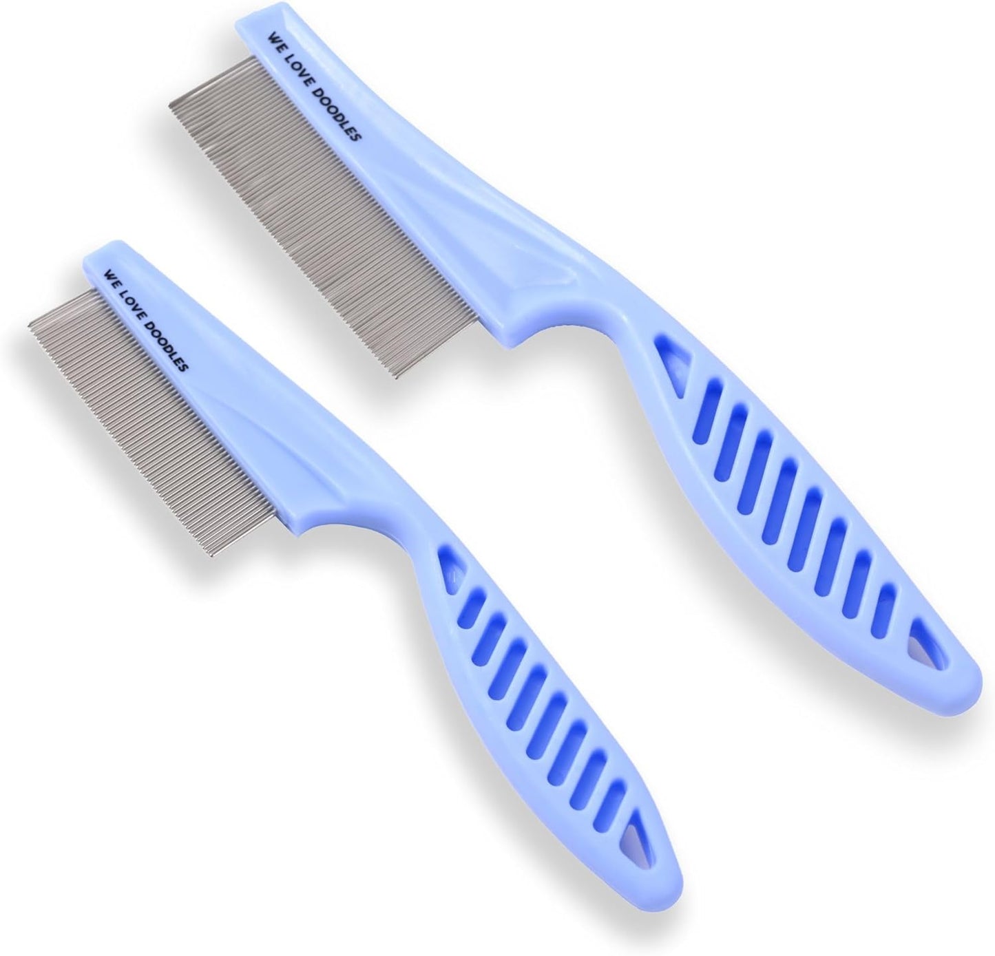 We Love Doodles Dog Face Comb - Fine Tooth Flea & Tearstain Remover for Poodles | Grooming Brush for All Breeds