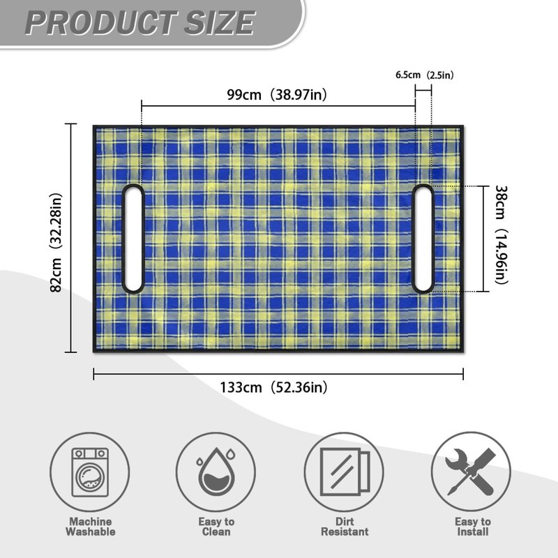 penstroll Golf Cart Seat Cover – Royal Tartan Plaid Towel Seat Protector, Breathable Microfiber Comfort Design, Universal Fit for EZGO Club Car Yamaha, Washable Golf Seat Cover for Men