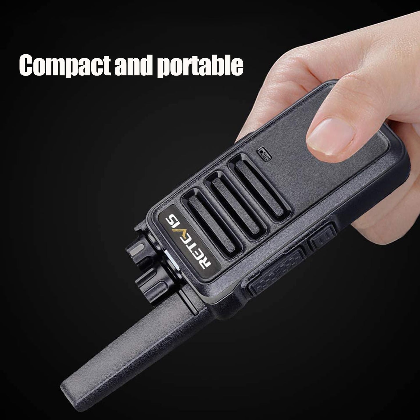 Retevis RT68 Two Way Radios Long Range,Walkie Talkies for Adults Rechargeable with 5 Port USB Charging Station,Portable FRS Two-Way Radios Hunting Outdoors Hiking Road Trips(4 Pack)