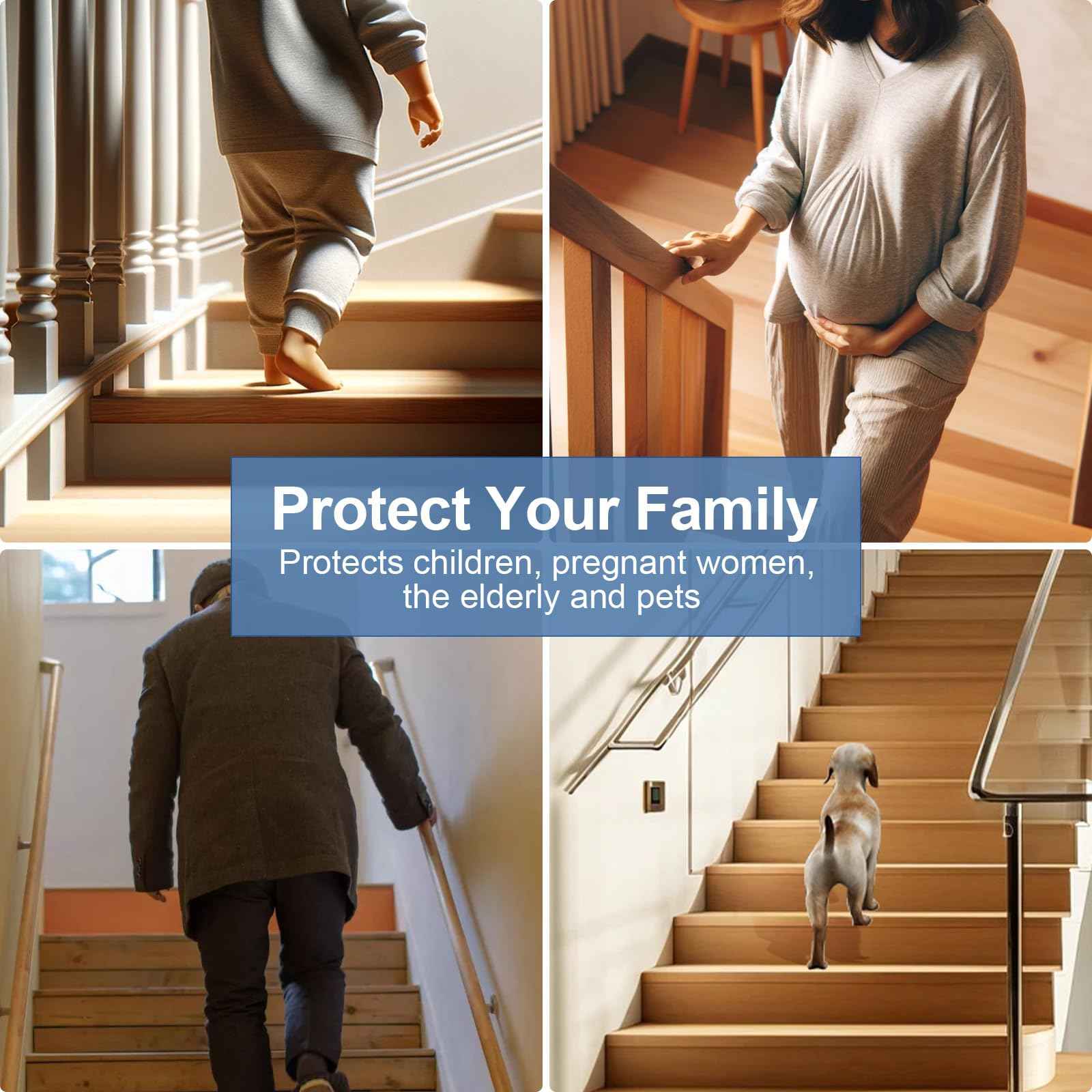 Pluden 10FT Vinyl Rubber Stair Edge Nose Trim Stair Nosing Non-Slip Self Adhesive Stair Edge Protector Suitable for Indoor/Outdoor Stairs Non-Slip and Waterproof