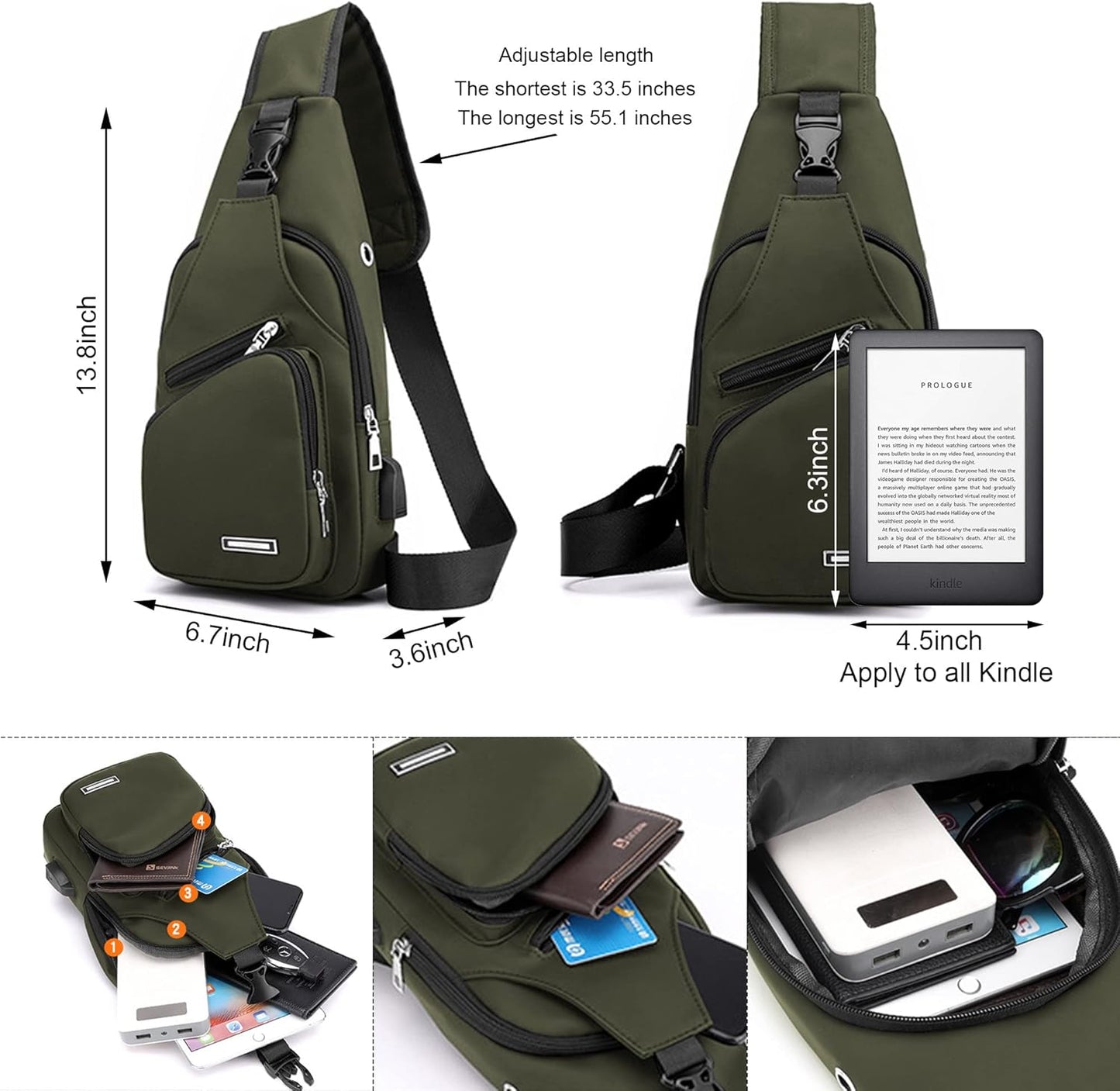 Skiennix Waterproof Sling Bag - Versatile Crossbody Backpack for Hiking | Unisex Daypack