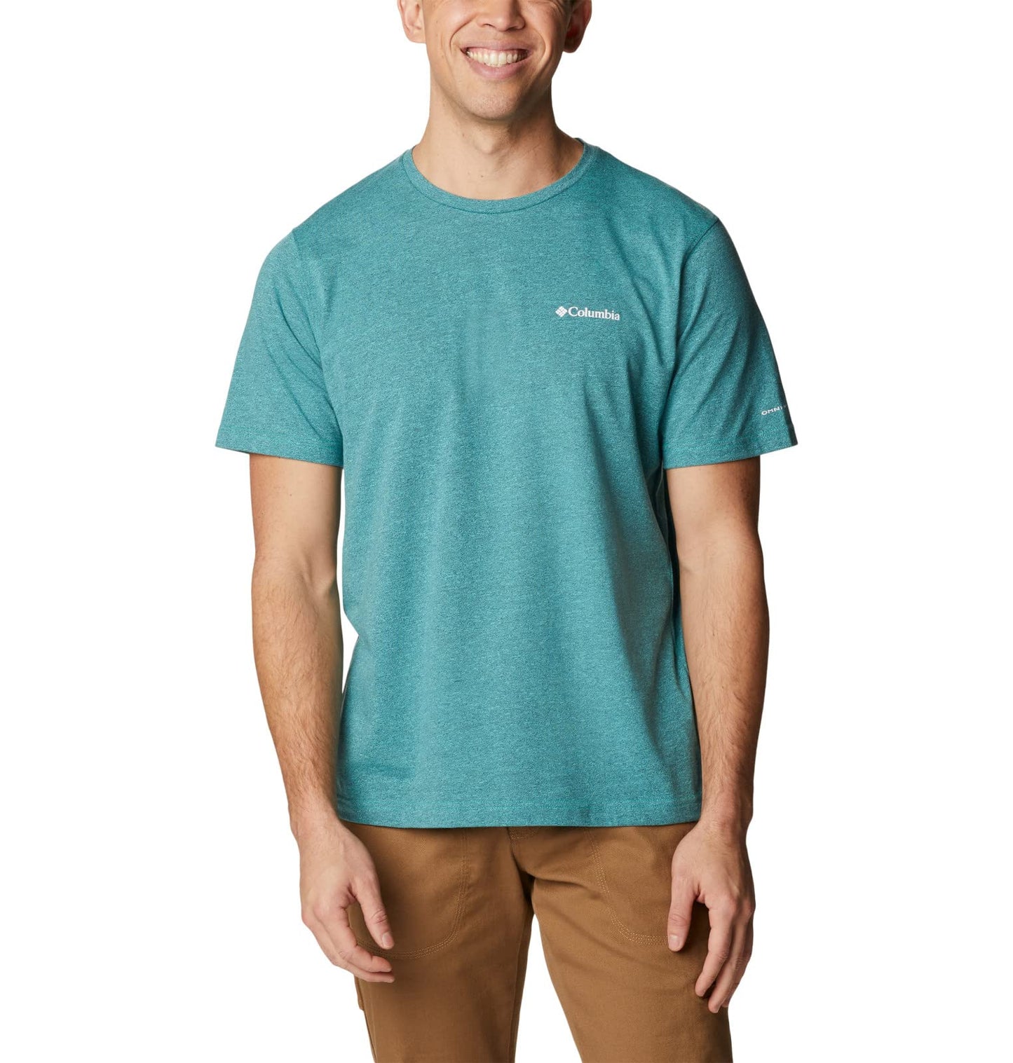 Columbia Men's Big & Tall Thistletown Hills Short Sleeve, Electric Turquoise/Collegiate Navy, Large B&T