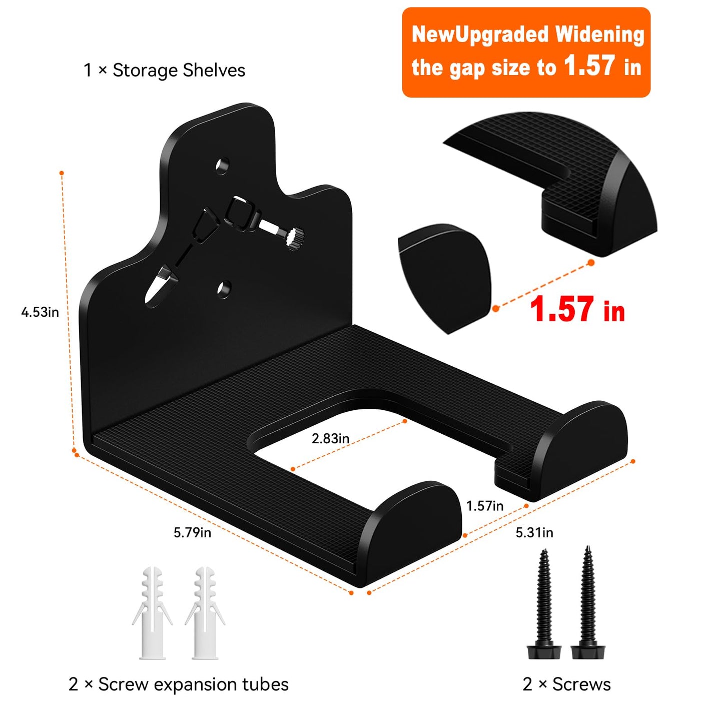 ZGJWJYUU Garage Organization Storage Trimmer Rack, Garden Power Tool Hanger for Grass Trimmer, Hedge Trimmer, Garden Tools, Heavy Duty Weed Whackers Holder Wall Mounted Tool Organizer, 1 Pack