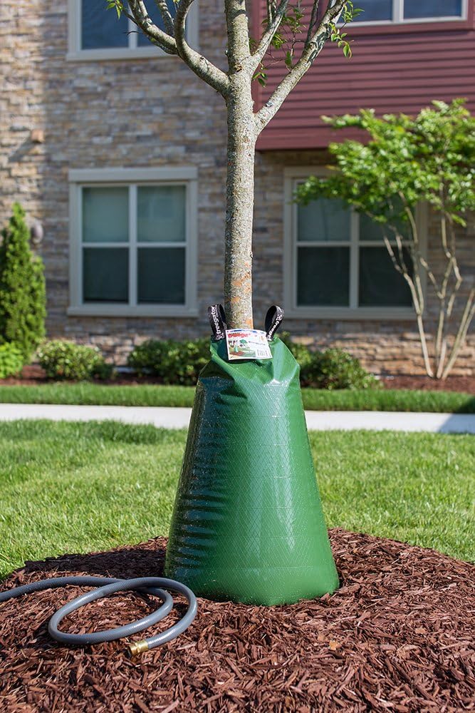 Treegator Original Watering Bag - Slow Release Irrigation for New & Established Trees | Fits 1-8 Inch Trunks - Green