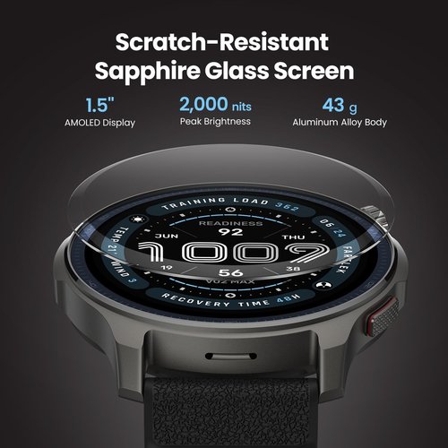 Amazfit Balance 2 Smart Watch - 47mm AMOLED Display, Dual Band GPS, 21-Day Battery Life | Heart Rate & Sleep Tracker