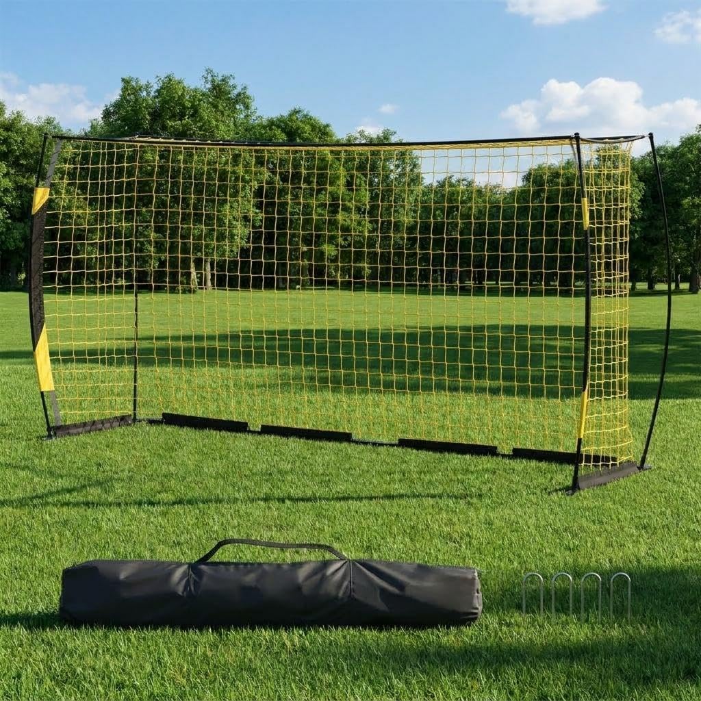 Soccer Goal | Portable 12x6 Ft & 6x4 Ft | Heavy-Duty Metal Base, Quick Setup, Weather-Resistant with Carry Bag