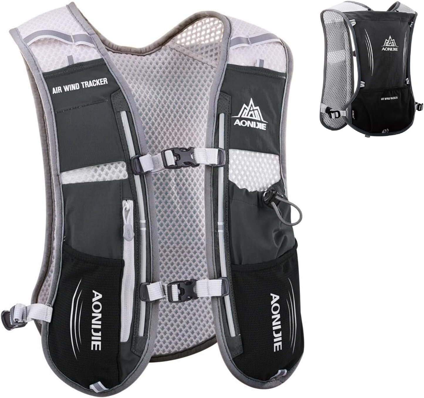 TRIWONDER Hydration Vest - Lightweight 5.5L Trail Bag for Marathon, Hiking, and Running - Unisex