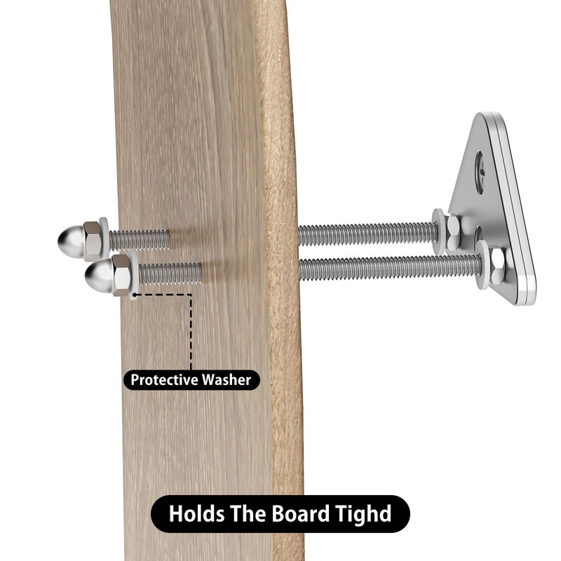 Skateboard Wall Mount Display(10 Packs),Aluminum Skateboard Hanger with Two Screw Holes,Skateboard Deck Storage for Home Decor, Skateboard Display Decor