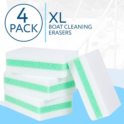 Impresa Boat Scuff Eraser - XL Marine Cleaner | Effectively Removes Marks from Fiberglass, Aluminum & More - 4 Pack