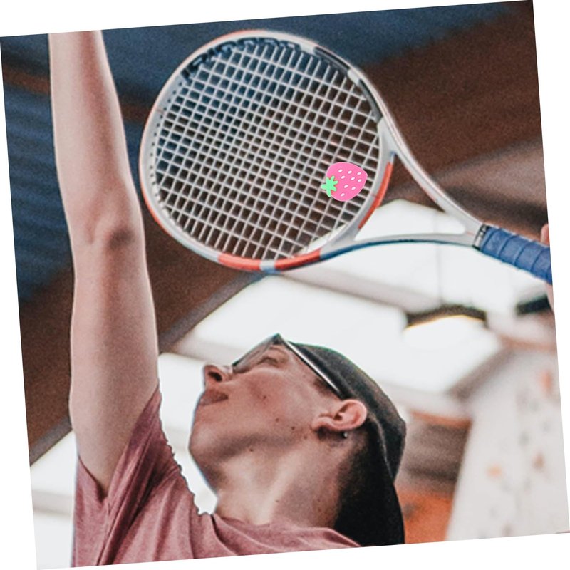 Kisangel Tennis Racket Shock Absorber 2 Pieces Mini Vibration Dampeners for Stable Comfortable Play Lightweight and Easy to Install Tennis Accessory