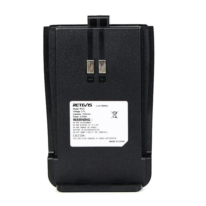 Retevis RT21 RT21V Original Walkie Talkies Battery,1100mAh Replacement Original Li-ion Battery,Compatible RT21 RT21V Two Way Radios(1 Pack)