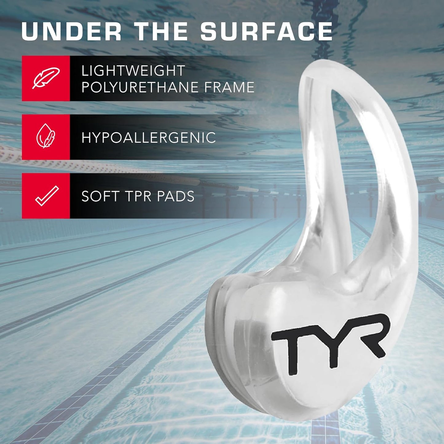 TYR Ergo Swim Clip - Secure Fit for Enhanced Performance | Ideal for Competitive Swimmers