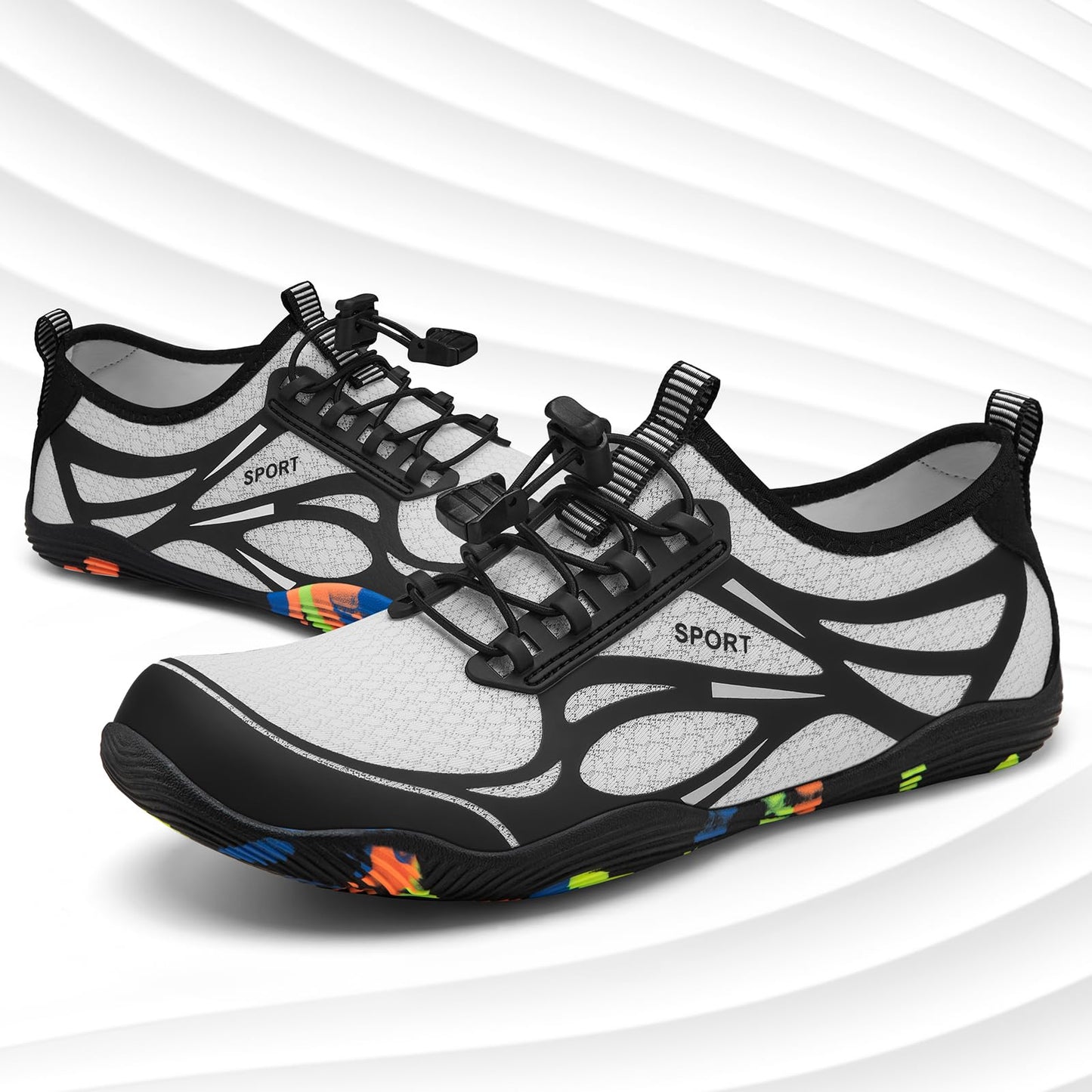 ATHMILE Water Shoes for Men Women River Swim Beach Pool Adult Quick Dry