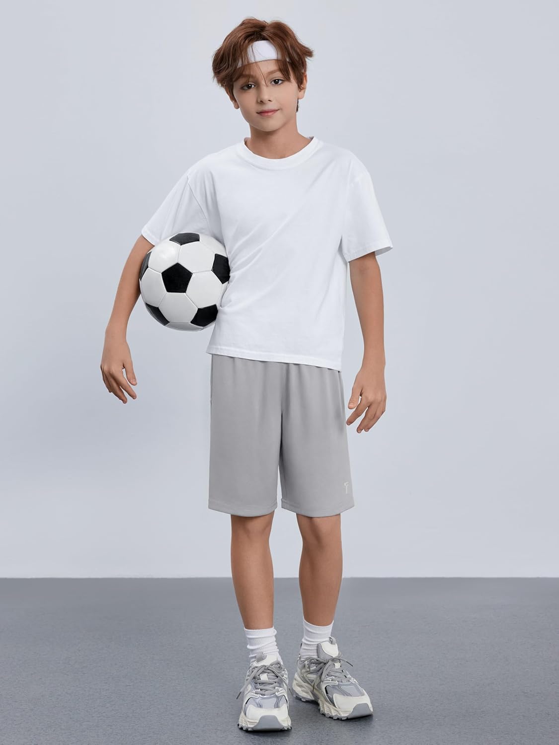 Skiennix Boys Athletic Shorts - Quick Dry Soccer & Basketball Shorts with Pockets | 5 Pack for Active Kids