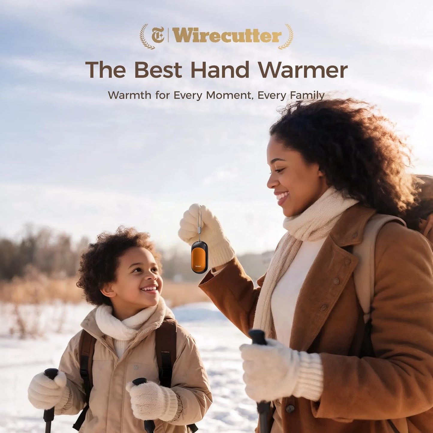 OCOOPA Rechargeable Magnetic Hand Warmers - 3 Heat Settings, Pocket-Sized, Lasts Up to 8 Hours | Ideal for Outdoor Activities