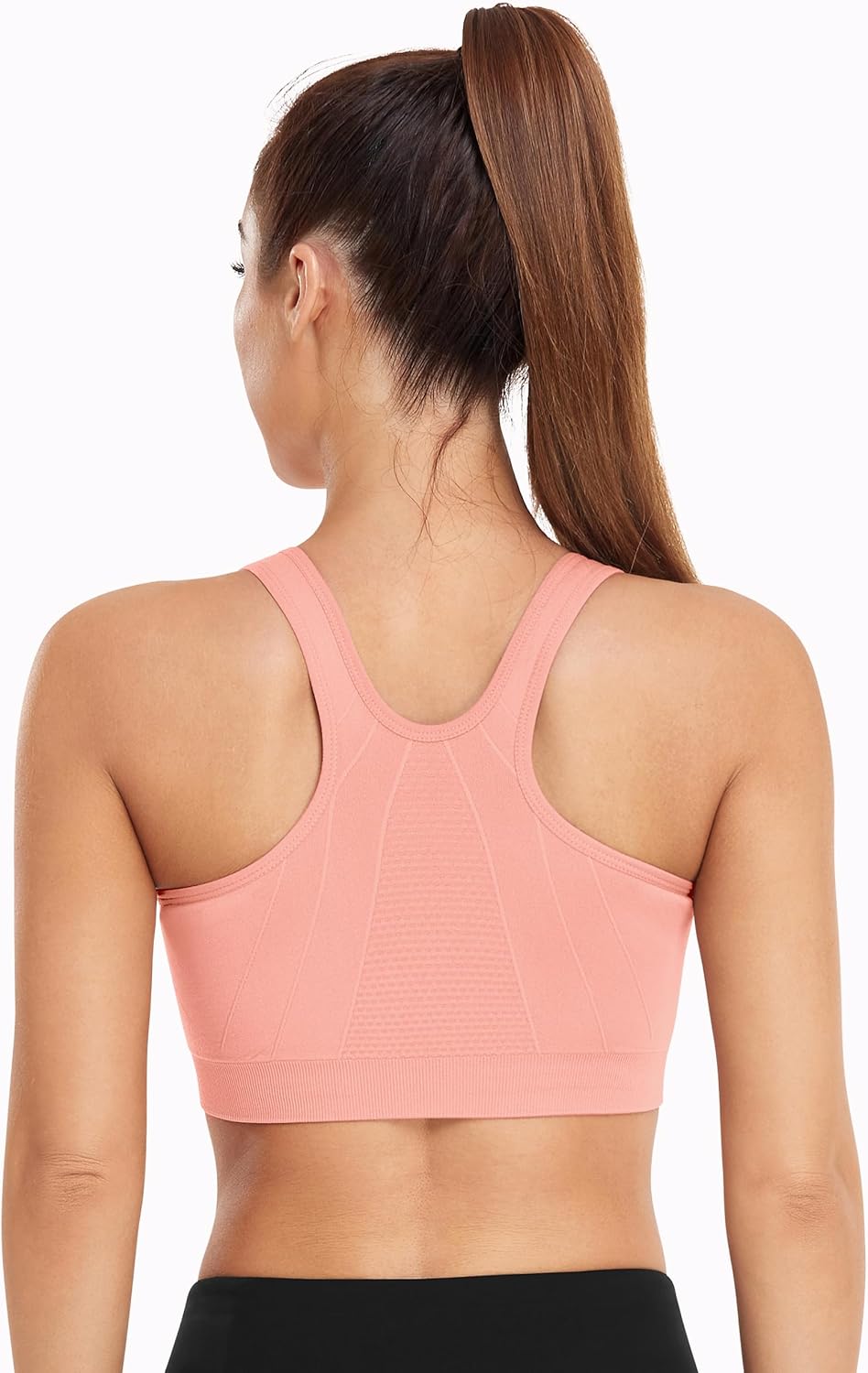 Skiennix Women's Zip Front Sports Bra - Wireless Comfort for Post-Surgery | Ideal for Yoga & Active Wear