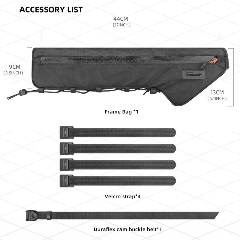 Rhinowalk Bicycle Front Frame Bag Bike Under Top Tube Triangle Waterproof Bag 2.4L Cycling Accessories Nylon Pack Pouch for MTB Road Bike Cycling Commuting and Outdoor Adventures