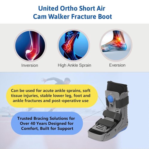 M Pain Management Technologies Cloud Walker - Walking Boot for Foot & Ankle Support | Lightweight & Comfortable | Medium Size