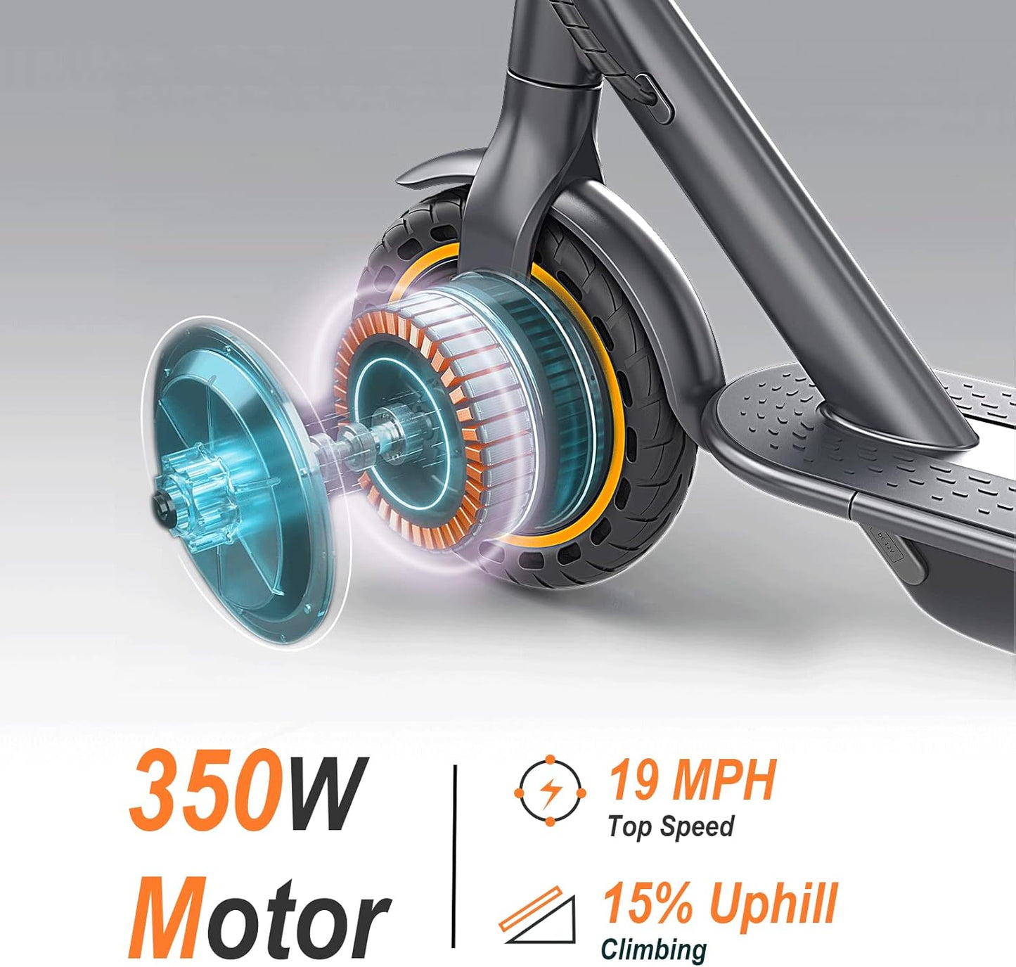 NAVIC Electric Scooter for Adults - Top Speed 22 MPH | 28-Mile Range | Dual Suspension & APP Control