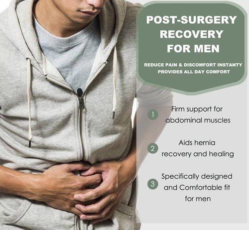 Abdominal Binder Post Surgery - Postpartum Belly Band Wrap | Post C Section Belly Binder Recovery Belt | Stomach Compression Hernia Belt For Men or Women After Pregnancy, Hysterectomy (Large/X-Large)