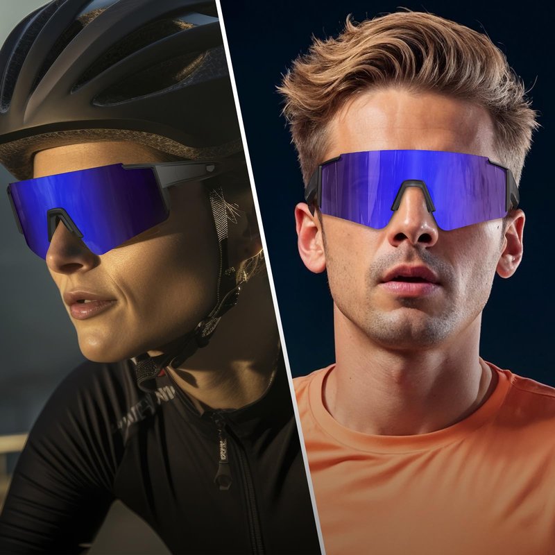 SPOTZRLXT Polarized Sports Sunglasses for Men Women,Running Baseball Fishing Sunglasses,Cycling MTB Bike Glasses UV400