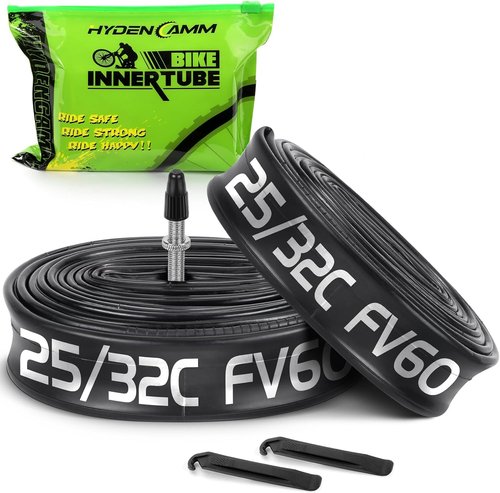 700C Bike Tube - Butyl Inner Tube with 2 Tire Levers | Compatible with 700x25C-32C Sizes