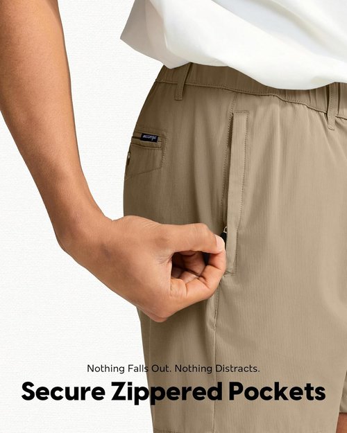 Maamgic Men's Casual Shorts - Durable Quick-Dry Khaki Stretch Shorts | Available in 5", 7", 9" Sizes
