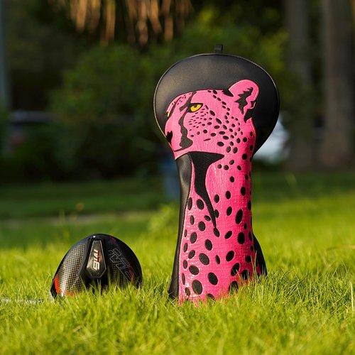 Craftsman Golf Driver Headcover Leopard Pink Design Golf Club Head Cover for Driver Black Golf Headcover Protectiong Club Head