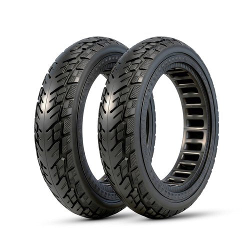10x2.125 Scooter Tire,2-Pack 10 inch Solid Rubber Tires Replacement for Gotrax G4 Xr V2 Ninebot F25 F65 Hiboy S2 Pro