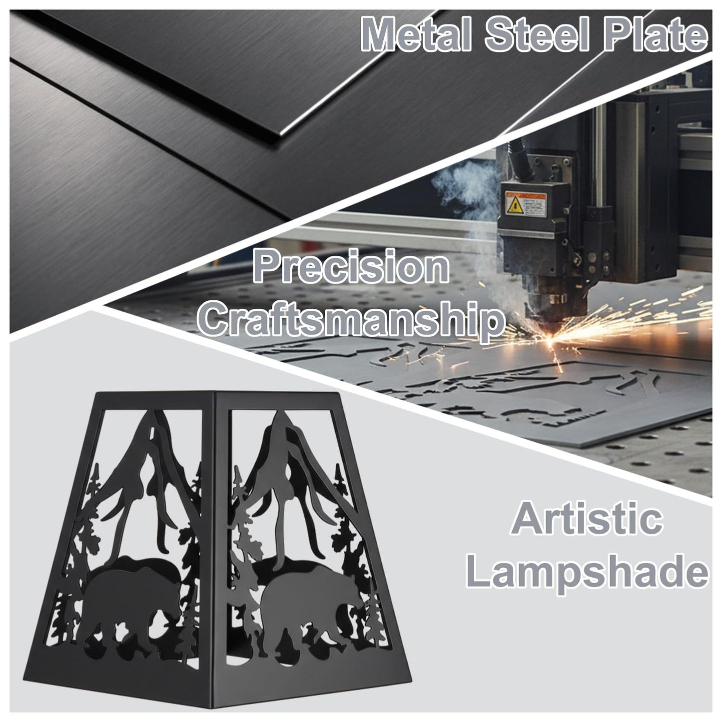 Sunnyin Wall Sconces Set of Two Plug in,Rustic Bear Dimmable Wall Sconce with Wood Shelf Bracket,Farmhouse Parchment Shade Sconces Wall Lighting,Antique Black Wall Lamps for Bedroom,Living Room,Indoor