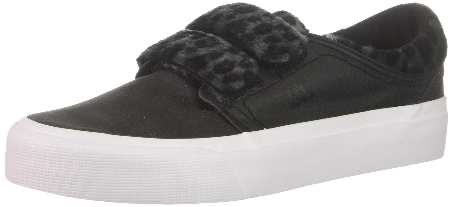 DC Women's Trase V TX SE Shoe, Black/Leopard, 5 B M US