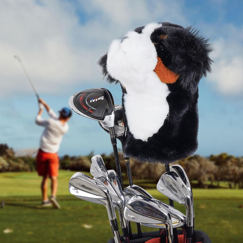 Craftsman Golf Bernese Mountain Dog Plush Animal Driver Cover Headcover Golfer Gift
