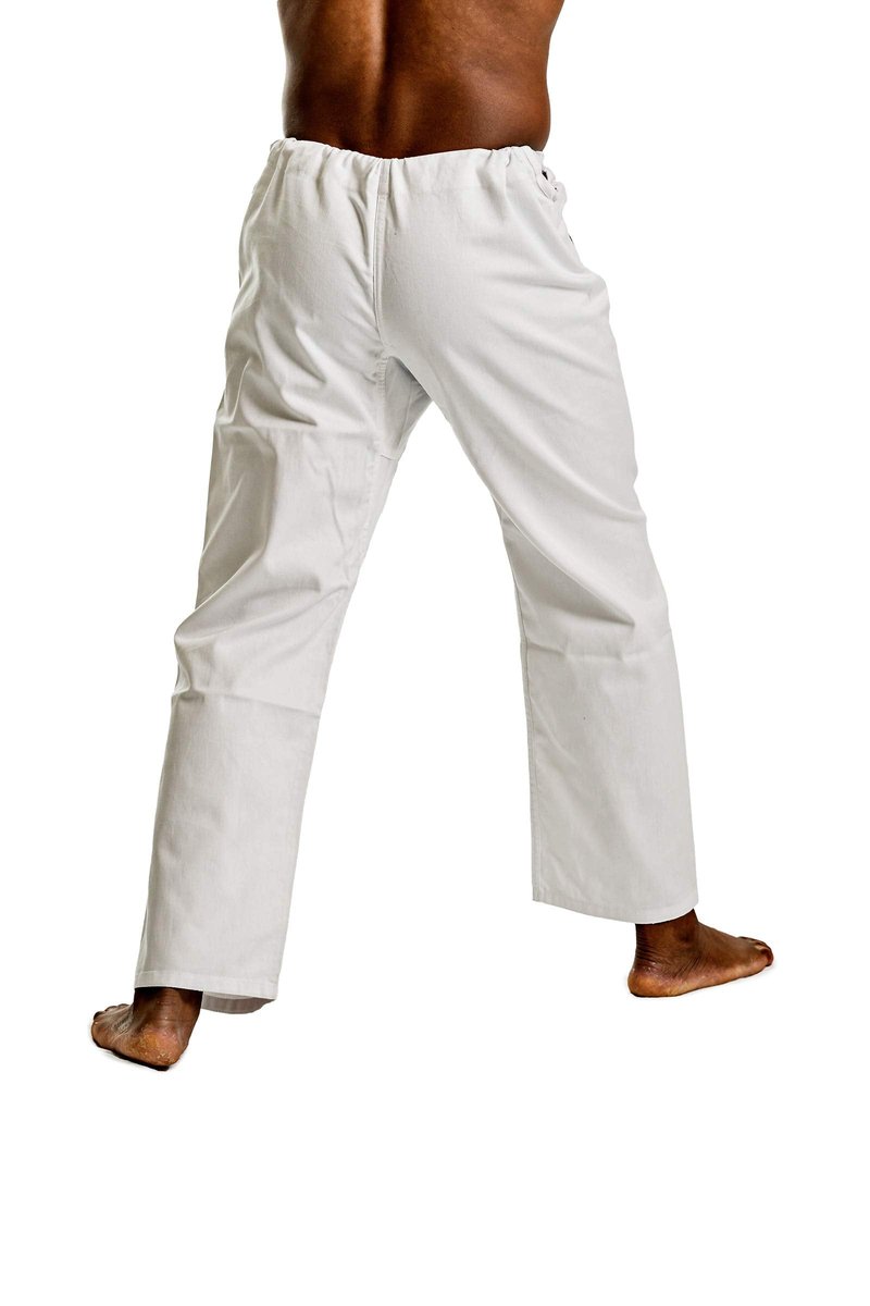 Ronin Pants Middle Weight 100% Cotton (White, 6)