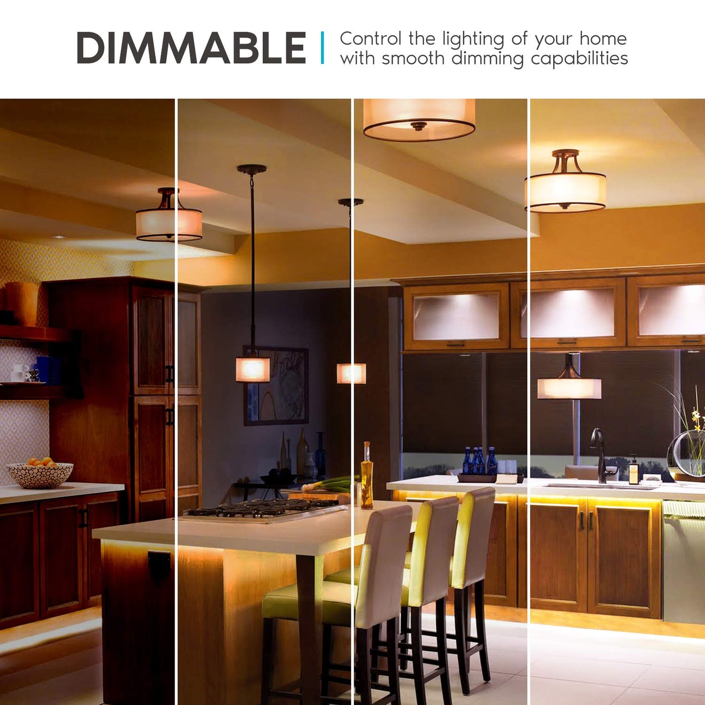 LUXRITE A21 LED Bulbs 150 Watt Equivalent, 2550 Lumens, 2700K Warm White, Dimmable Standard LED Bulb 22W, Energy Star, E26 Medium Base - Indoor and Outdoor (6 Pack)